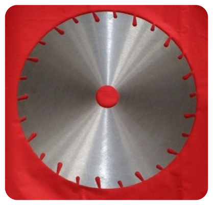Steel Blank with Wide Slots for Diamond Saw Blades from diameter from 540mm up to 2584mm