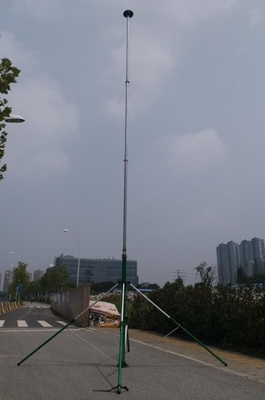 light weight telescoping mast  15 meter telecom pole telescopic mast with tripod or without