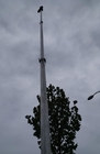 portable 40ft telescopic mast push up sectional mast hand winch up radio mast 12m aluminum mast