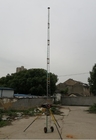 transmission line steel tower 30ft portable telecom tower winch up lattice tower wire guyed  9m 6 sections portable