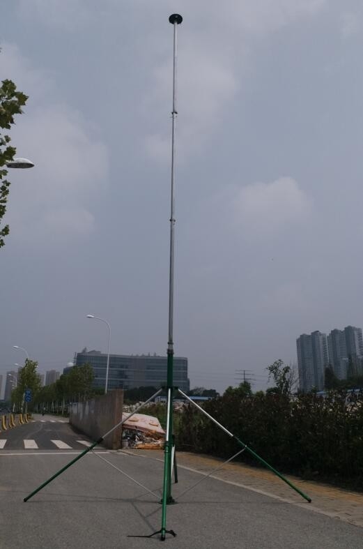 portable 40ft telescopic mast push up 12m high light weight antenna mast telescoping mast radio mast
