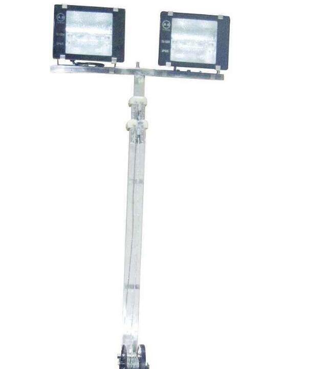 20ft telescoping aluminum mast portable light tower 6m sectional antenna mast mobile lithg tower winch up 800W