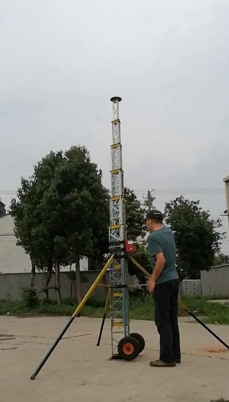 500 kv transmission tower self support aluminum tower 65ft 20m 10 sections telescopic antenna tower lattice towe