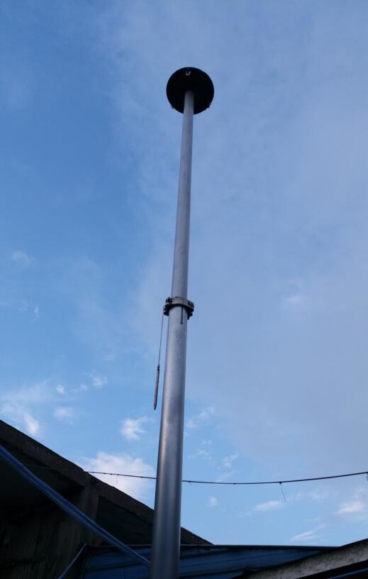 portable 40ft telescopic mast push up sectional mast hand push up radio mast 12m aluminum tube