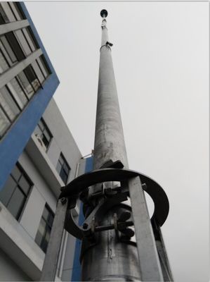 Mástiles de antena y soportes de antena de TV Mástil de antena telescópico de empuje manual hacia arriba 9M 30 pies