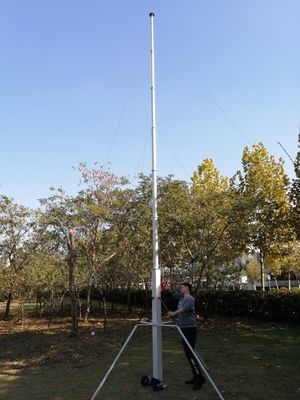 Muelle de antena de telescopio de 40 pies 12 metros de aluminio de torre de radio portátil
